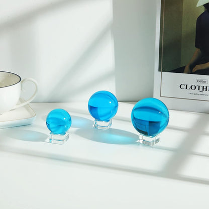 LONGWIN 50mm(2 inch) K9 Photography Solid Crystal Glass Ball Sphere with Free Stand Suncatcher (Clear)