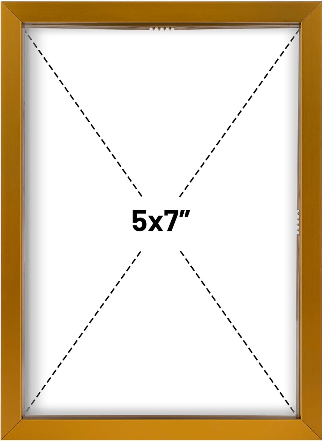 Frametory, Floating Picture Frame 12x16 - Black Aluminum Metal Photo Frame - Real Glass of Front - for Wall Mount Display