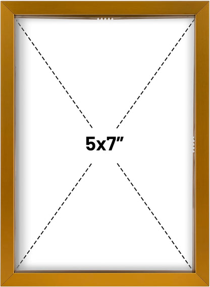 Frametory, Floating Picture Frame 12x16 - Black Aluminum Metal Photo Frame - Real Glass of Front - for Wall Mount Display