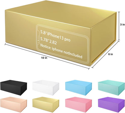 Pink Gift Box 10" x 6" x 3" with Magnetic Closure Lid Gift Boxe for Presents,Bridesmaid Gifts Boxes,Cute Box,Birthday Gift box,Luxury for Gift Packaging, Magnetic Gift Boxe for Wrapping Gifts (Pink)