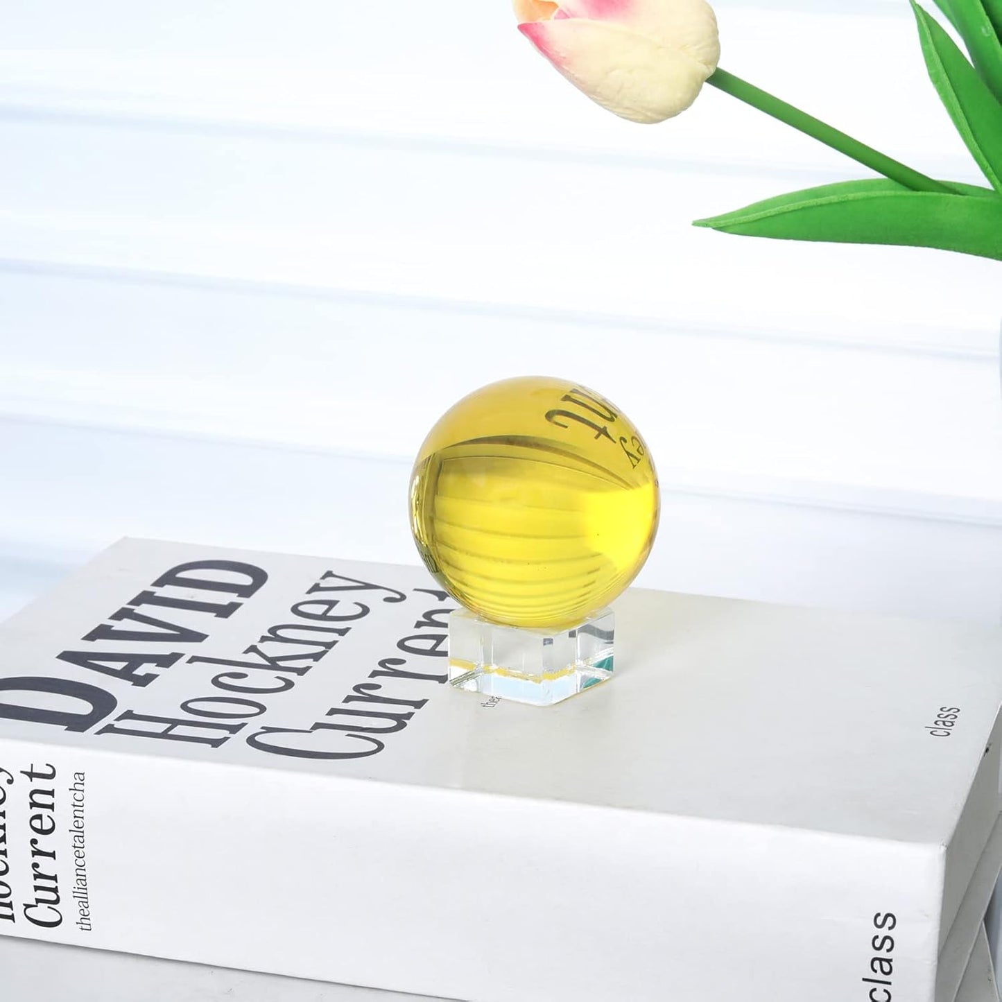 LONGWIN 50mm(2 inch) K9 Photography Solid Crystal Glass Ball Sphere with Free Stand Suncatcher (Clear)
