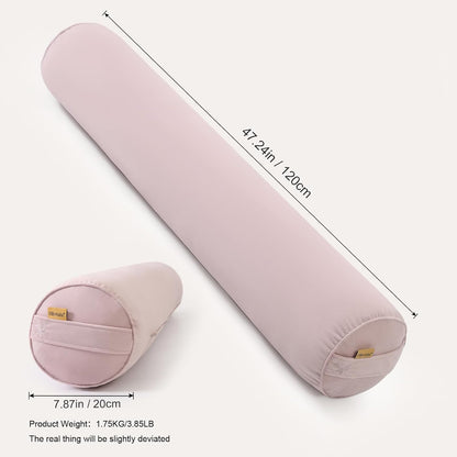 Body Pillow for Adults,Long Round Pillow,Big Cylindrical Pillow,Large Full Bolster Pillows for Side Sleepers (Steel Gray, 47.24"*7.87")