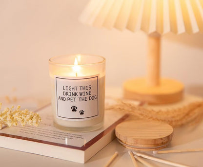 Pug Gifts & Decor, Dog Mom Gifts for Women, Dog Farts Candle, Pet Friendly Lavender Scented Candle