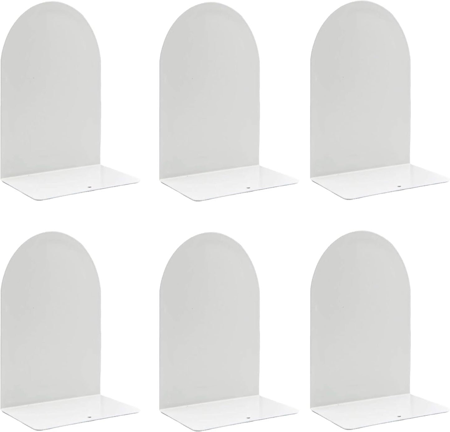 Lulonpon 16 Pieces Book Ends, Bookends, Books Stand, Metal Bookend for Shelves, Black Book Ends for School, Library, Desktop Organizer
