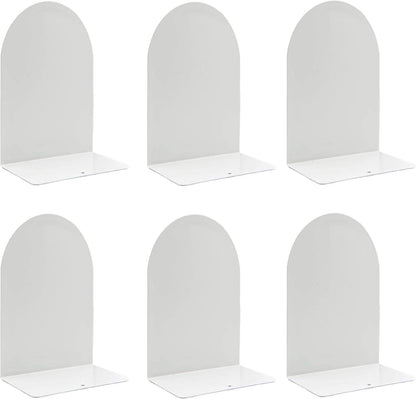 Lulonpon 16 Pieces Book Ends, Bookends, Books Stand, Metal Bookend for Shelves, Black Book Ends for School, Library, Desktop Organizer