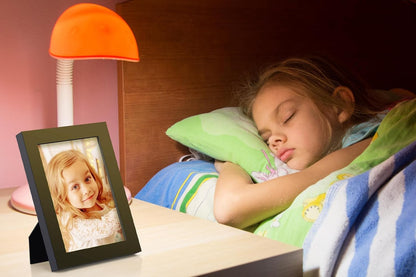 RPJC 5x7 Picture Frames Made of Solid Wood High Definition Glass for Table Top Display and Wall Mounting Photo Frame Black