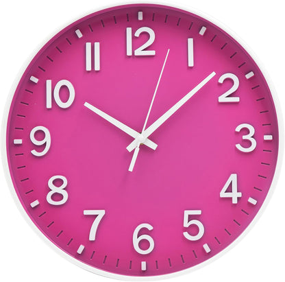 HZDHCLH Wall Clocks Battery Operated,12 inch Silent Non Ticking Modern Wall Clock for Living Room Bedroom Kitchen Office Classroom Decor (Olive Green and Gold)