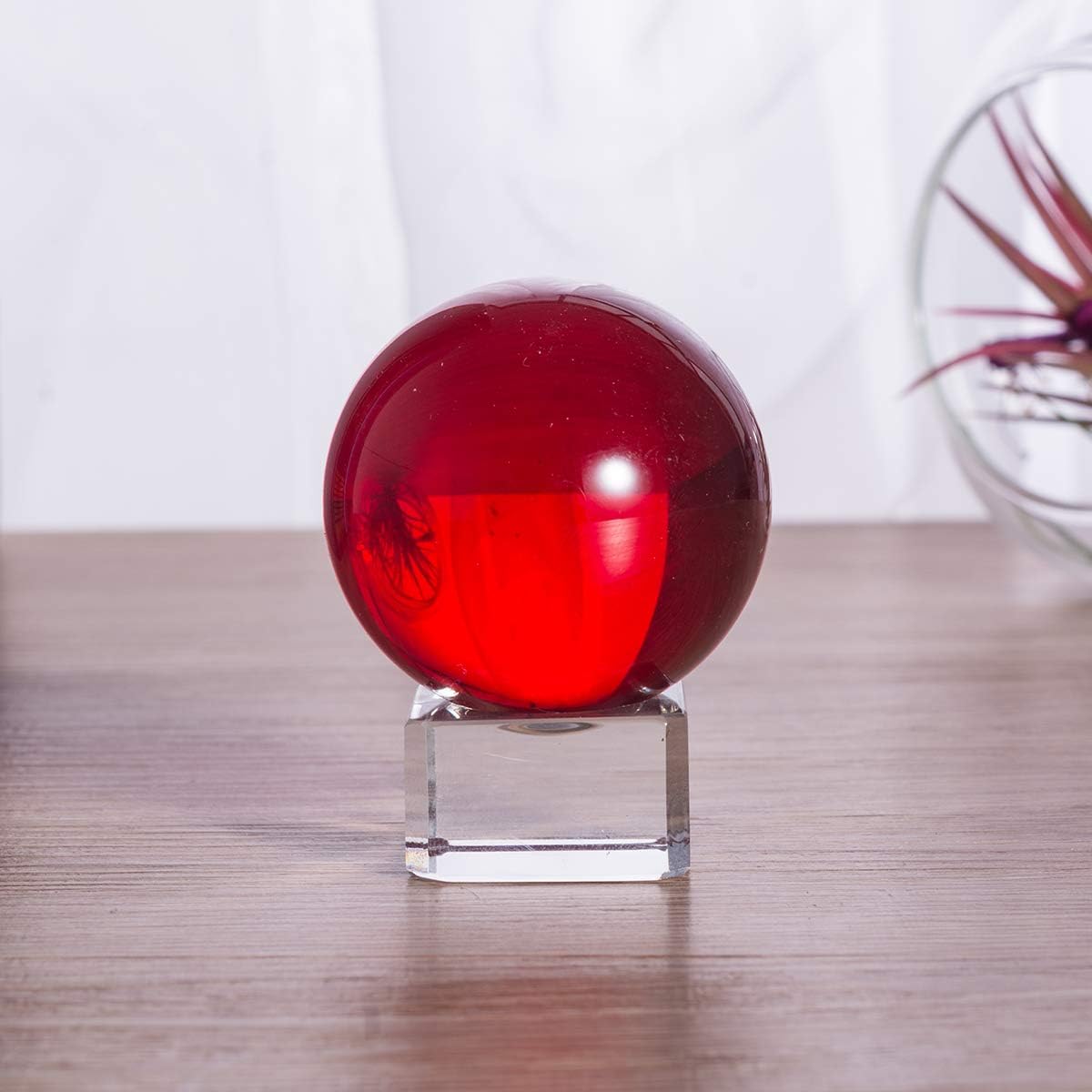 LONGWIN 50mm(2 inch) K9 Photography Solid Crystal Glass Ball Sphere with Free Stand Suncatcher (Clear)