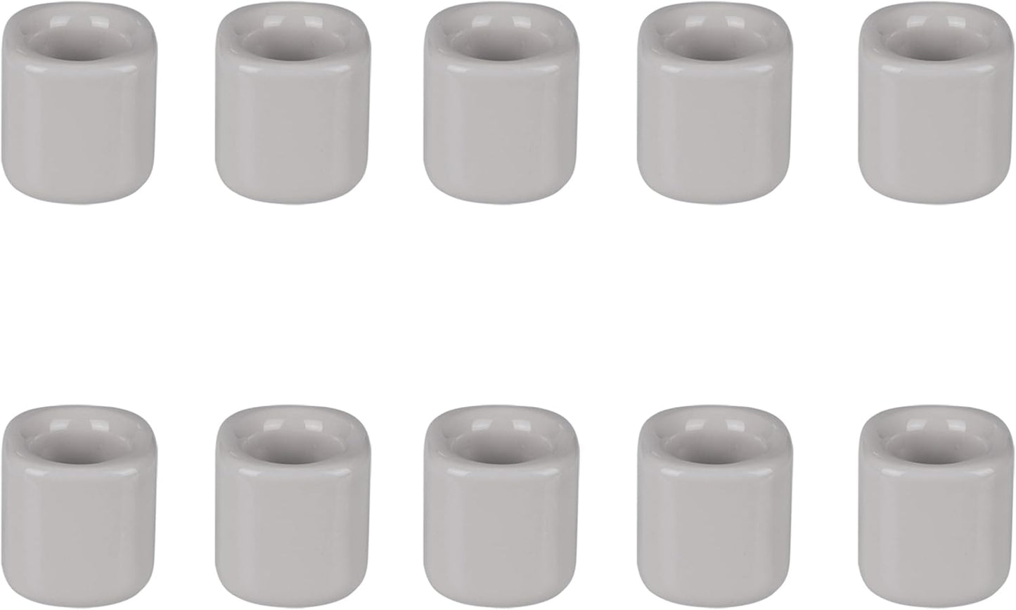 Mega Candles 5 pcs Black 1/2 Inch Diameter Ceramic Chime Ritual Spell Candle Holders, Great for Casting Chimes, Meditation, Rituals, Spells, Vigil, Witchcraft, Wiccan Supplies