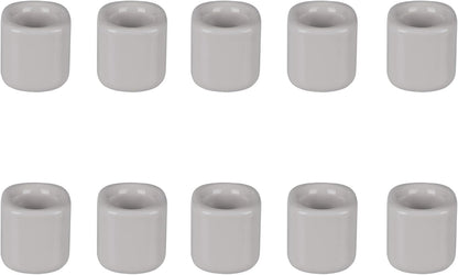 Mega Candles 5 pcs Black 1/2 Inch Diameter Ceramic Chime Ritual Spell Candle Holders, Great for Casting Chimes, Meditation, Rituals, Spells, Vigil, Witchcraft, Wiccan Supplies