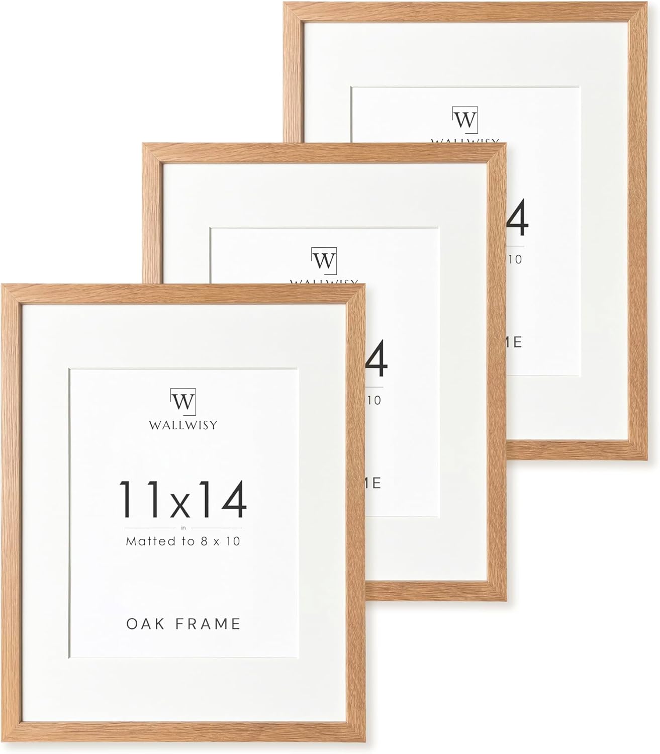 5x7 Picture Frame, Solid Oak Wood 5 x 7 Photo Frame with Mat to 4x6, 7x5 Picture Frames for Wall and Tabletop Display, (Walnut Set of 1)