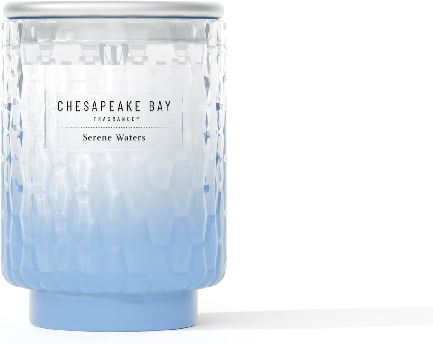 Chesapeake Bay, 11oz Marine Drift Scented Candle, Mood Evoking Fragrance, Textured Sea Glass-Inspired Jar, Premium Soy Blend Wax with Essential Oils, Coastal Fragrance for Home Décor or Gifting