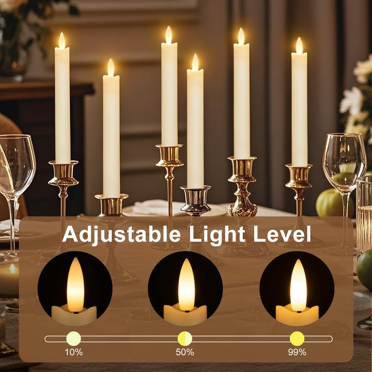 Rechargeable Flameless Glass Pillar Candles–Gifts for Women,–Set of 3, Realistic Flickering LED Light,Remote & Timer, Ideal for Living Room, Bedroom & Festival Wedding Home Party Decor