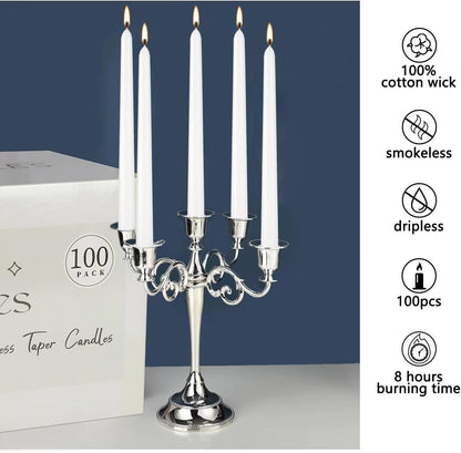 YOROXRG 40 Pack Spell Chime Candles-4 Inch Multi-Colored Taper Candles Sticks-for Home Decor Kitchen Decor Wedding Decoration-10 Colours