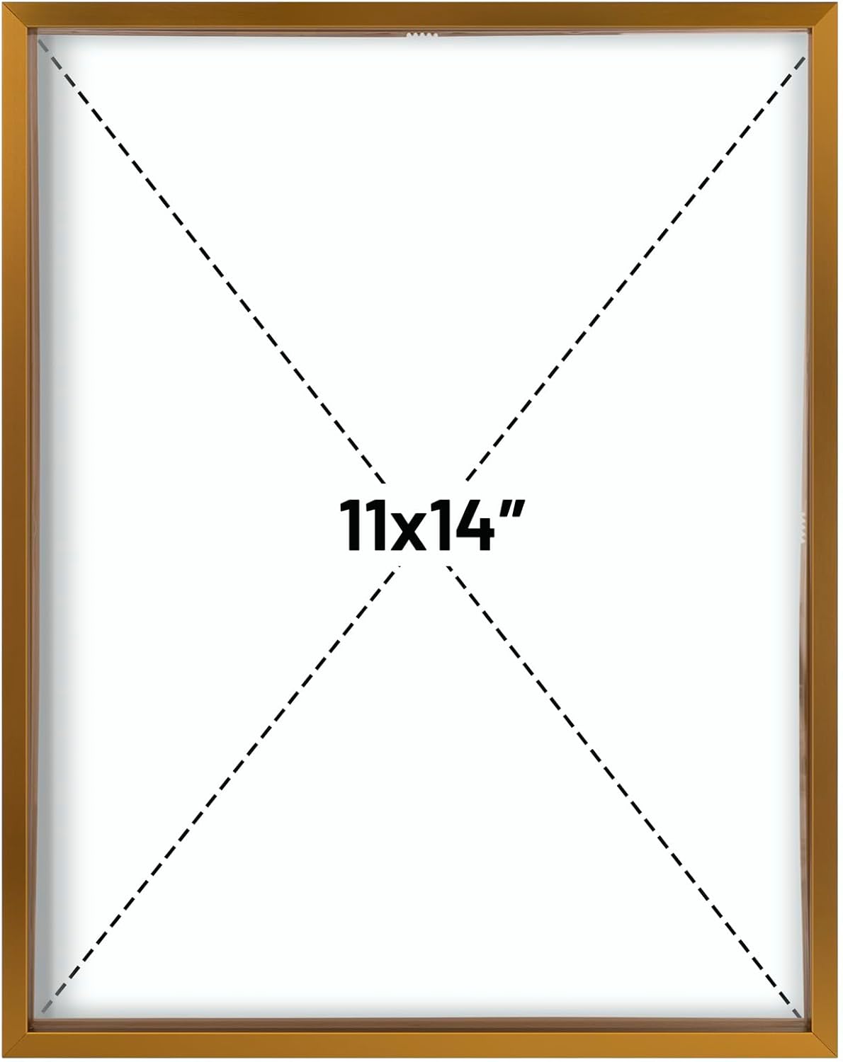 Frametory, Floating Picture Frame 12x16 - Black Aluminum Metal Photo Frame - Real Glass of Front - for Wall Mount Display