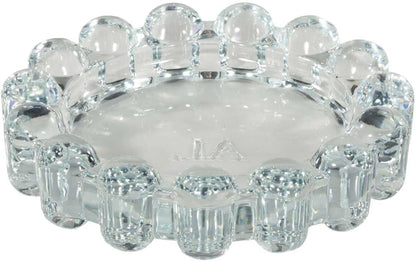 Alice Lane Original Bubble Candle Dish – Chic Smoky Glass Candle Dish for Home Decor – Decorative Modern Candle Holder for Small Candles & Diffusers