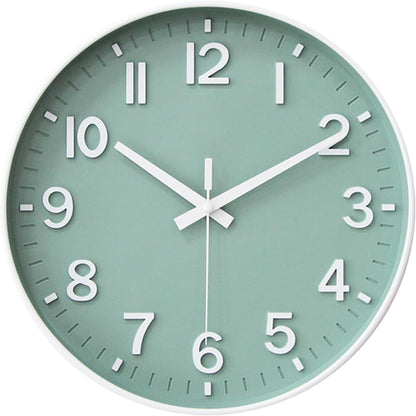HZDHCLH Wall Clocks Battery Operated,12 inch Silent Non Ticking Modern Wall Clock for Living Room Bedroom Kitchen Office Classroom Decor (Olive Green and Gold)