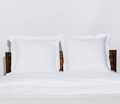 Euro Sham Covers 26x26 Set of 2 White 600 Thread Count 100% Egyptian Cotton Pack of 2 Euro 26x26 Pillow Covers Cushion Cover Cases Soft Skin Friendly European Size Decorative Square Pillow Shams