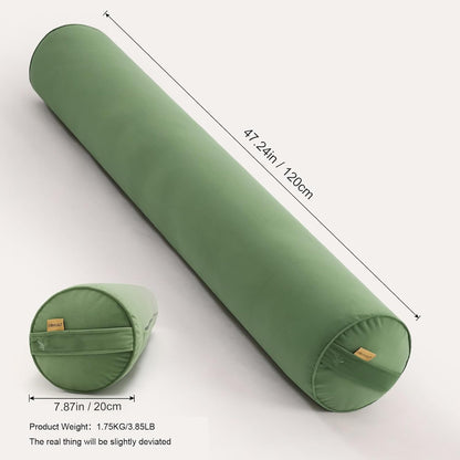 Body Pillow for Adults,Long Round Pillow,Big Cylindrical Pillow,Large Full Bolster Pillows for Side Sleepers (Steel Gray, 47.24"*7.87")