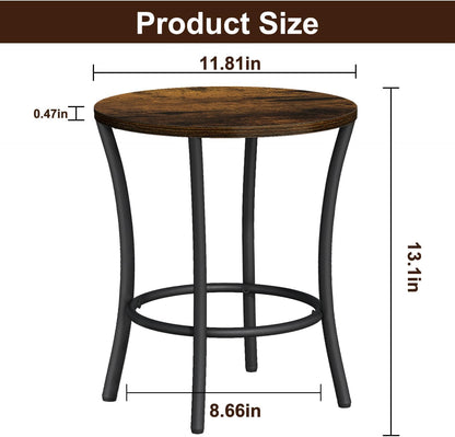 YINMIT Plant Stand Indoor,2 Tier Round Potted Holder Rack,Flower Pot Stand Shelf,Round Supports Rack,Corner Plant Shelf for Balcony Garden Patio Living Room,Brown