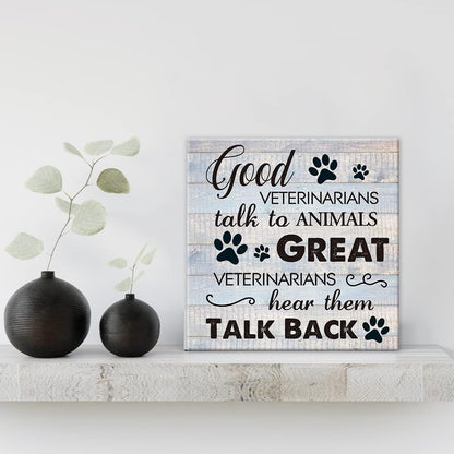 Inspirational Farmhouse Canvas Print Wall Art Decor One Small Positive Thought in the Morning Can Change Your Whole Day Sign Painting Plaque Rustic Home Decoration (8 X 8 Inches, Framed)