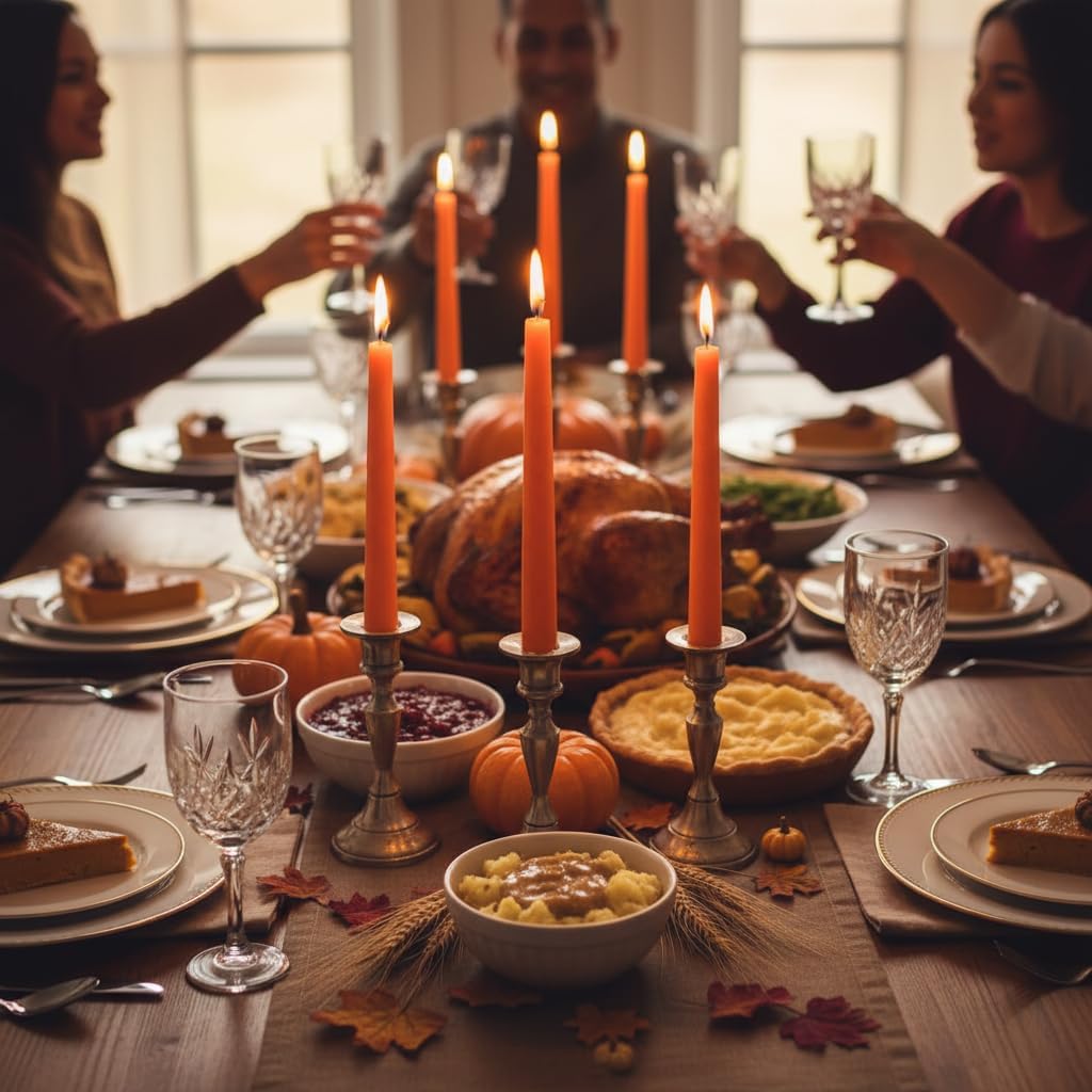 4 Pack White Taper Candles丨Taper Candles 10 Inch Dripless丨Unscented & Smokeless Candlesticks Bulk丨7-8 Hours Long Burning Tall Candles丨Ideal for Christmas Weddings Parties Dinner