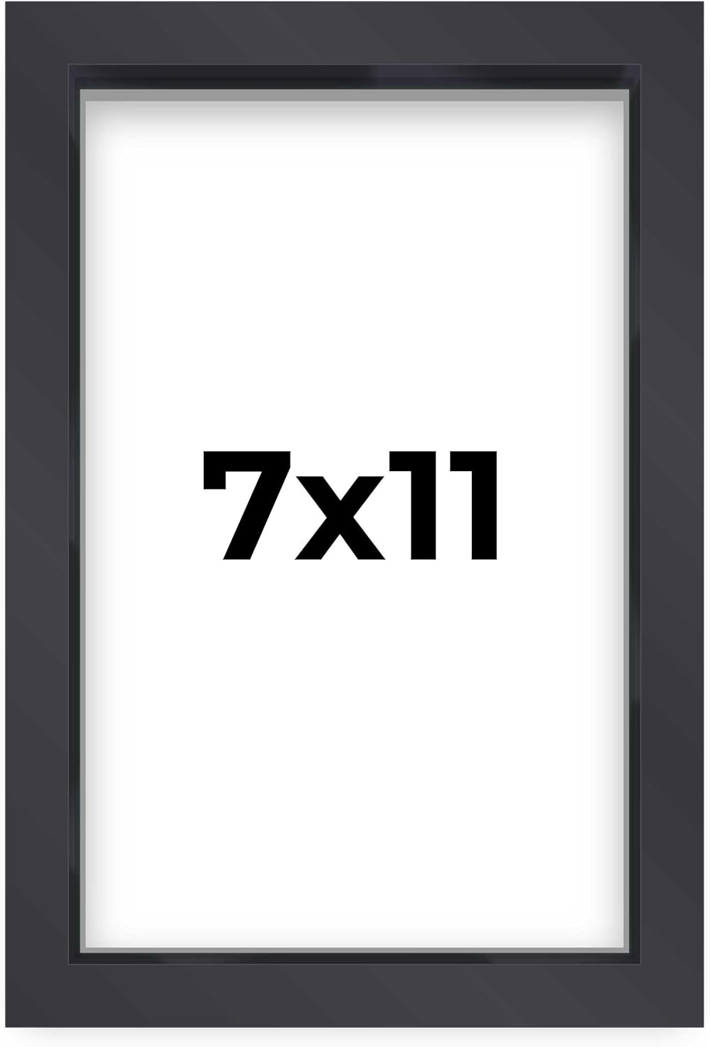 14x14 Shadow Box Black | 3/4" Depth of Usable Space | Solid Wood Pine | Includes UV Resistant Acrylic Plexiglass, Acid-Free Backing & Hanging Hardware | Made to Order in USA - Colors D