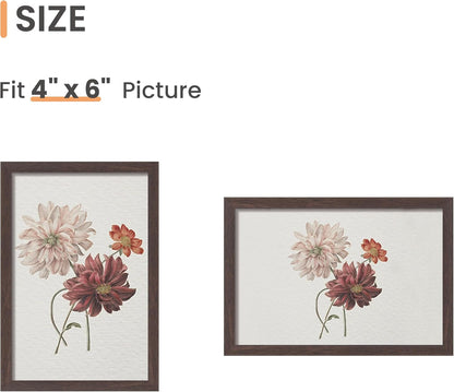 upsimples 5x7 Picture Frame Set of 3, Made of High Definition Glass for 5 x 7 Black Frames, Wall and Tabletop Display Thin Border Photo Frame for Home Décor