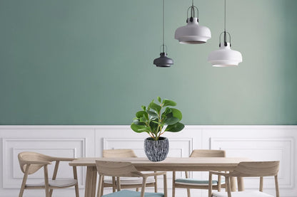 AlphaAcc Artificial Plants Decor Greenery Fake Succulents Indoor Potted Fake Plant with Rustic Black Clay Planter for Home Decor Farmhouse Room Bathroom Bedroom Kitchen Office Table Decor