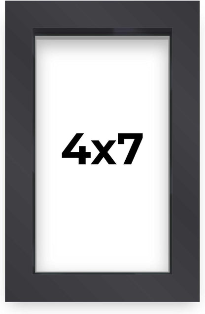 14x14 Shadow Box Black | 3/4" Depth of Usable Space | Solid Wood Pine | Includes UV Resistant Acrylic Plexiglass, Acid-Free Backing & Hanging Hardware | Made to Order in USA - Colors A