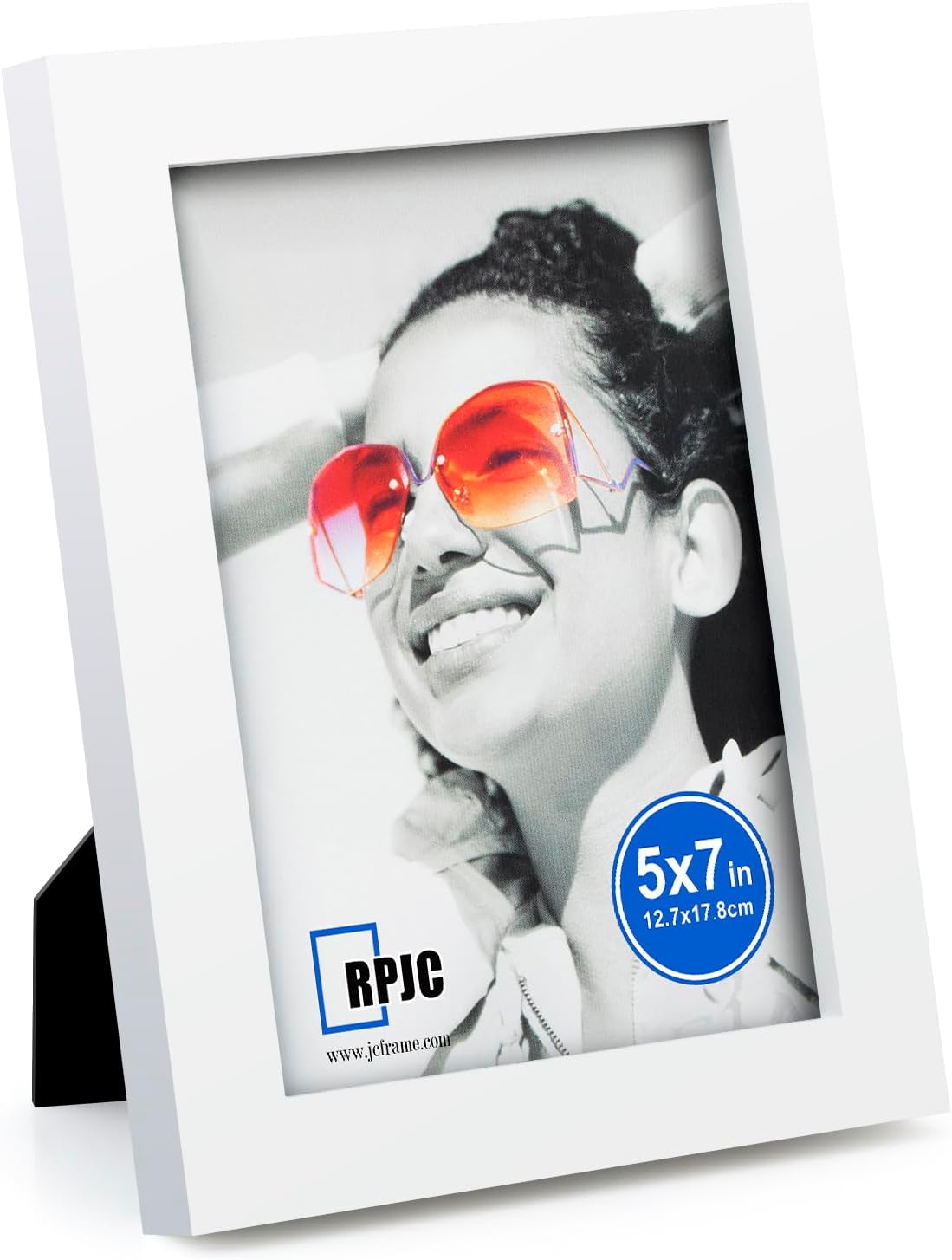 RPJC 5x7 Picture Frames Made of Solid Wood High Definition Glass for Table Top Display and Wall Mounting Photo Frame Black