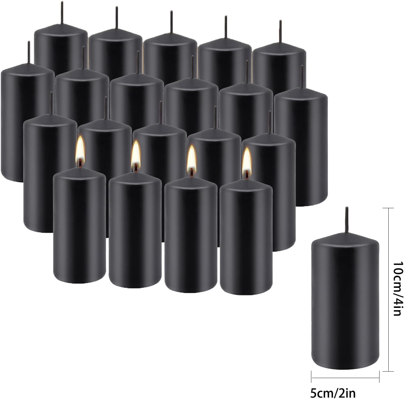 30-Pack 10-Color Taper Candles - 10 Inch Dripless & 10-Hour Burn｜Wedding/Birthday/Home Decor with Premium Wax