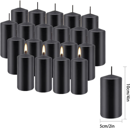 30-Pack 10-Color Taper Candles - 10 Inch Dripless & 10-Hour Burn｜Wedding/Birthday/Home Decor with Premium Wax