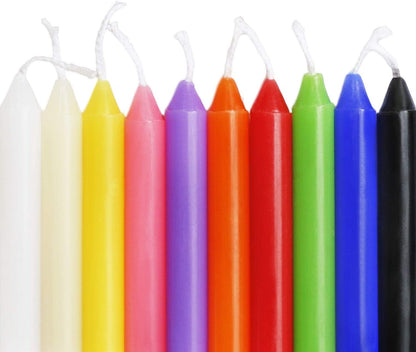 YOROXRG 40 Pack Spell Chime Candles-4 Inch Multi-Colored Taper Candles Sticks-for Home Decor Kitchen Decor Wedding Decoration-10 Colours