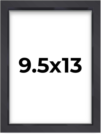 14x14 Shadow Box Black | 3/4" Depth of Usable Space | Solid Wood Pine | Includes UV Resistant Acrylic Plexiglass, Acid-Free Backing & Hanging Hardware | Made to Order in USA - Colors B
