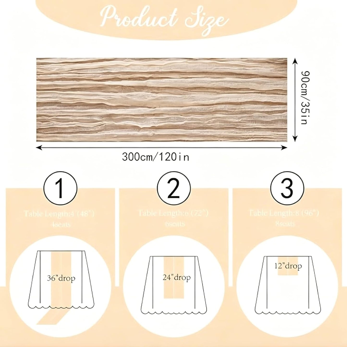 2pcs Cheesecloth Table Runner 120 Inches Pink Boho Gauze Cheese Cloth Runner 10FT Rustic Sheer Fall Table Runners for Thanksgiving Baby Shower Party Holiday Wedding Decoration