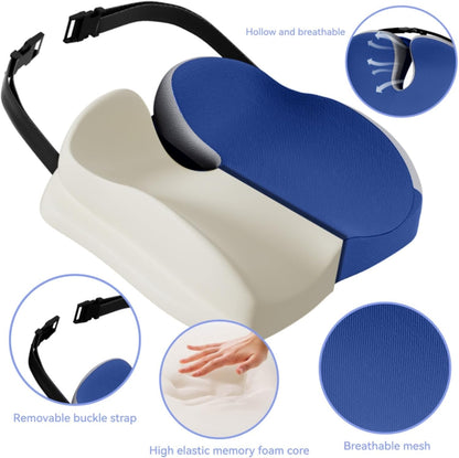 Seat Cushions for Office Chairs Wheelchair Cushion for Long Sitting Back Pain，Memory Foam Seat Car Computer Desk Chair Cushion，Coccyx Cushion for Tailbone Pain Relief Cushion Office Chair Black