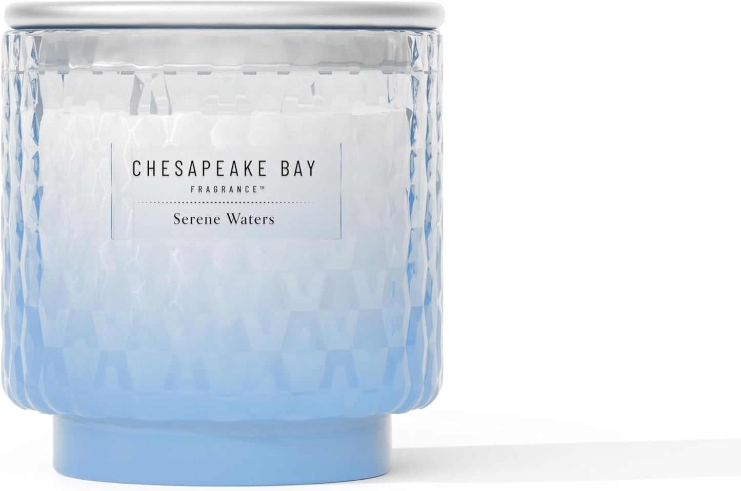 Chesapeake Bay, 11oz Marine Drift Scented Candle, Mood Evoking Fragrance, Textured Sea Glass-Inspired Jar, Premium Soy Blend Wax with Essential Oils, Coastal Fragrance for Home Décor or Gifting