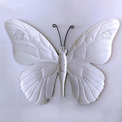 Metal Butterfly Wall Decor - 9.6" Outdoor Fence Wall Art Decor, Hanging Decoration for Garden Yard Living Room Bedroom Patio Balcony(4 Pack)