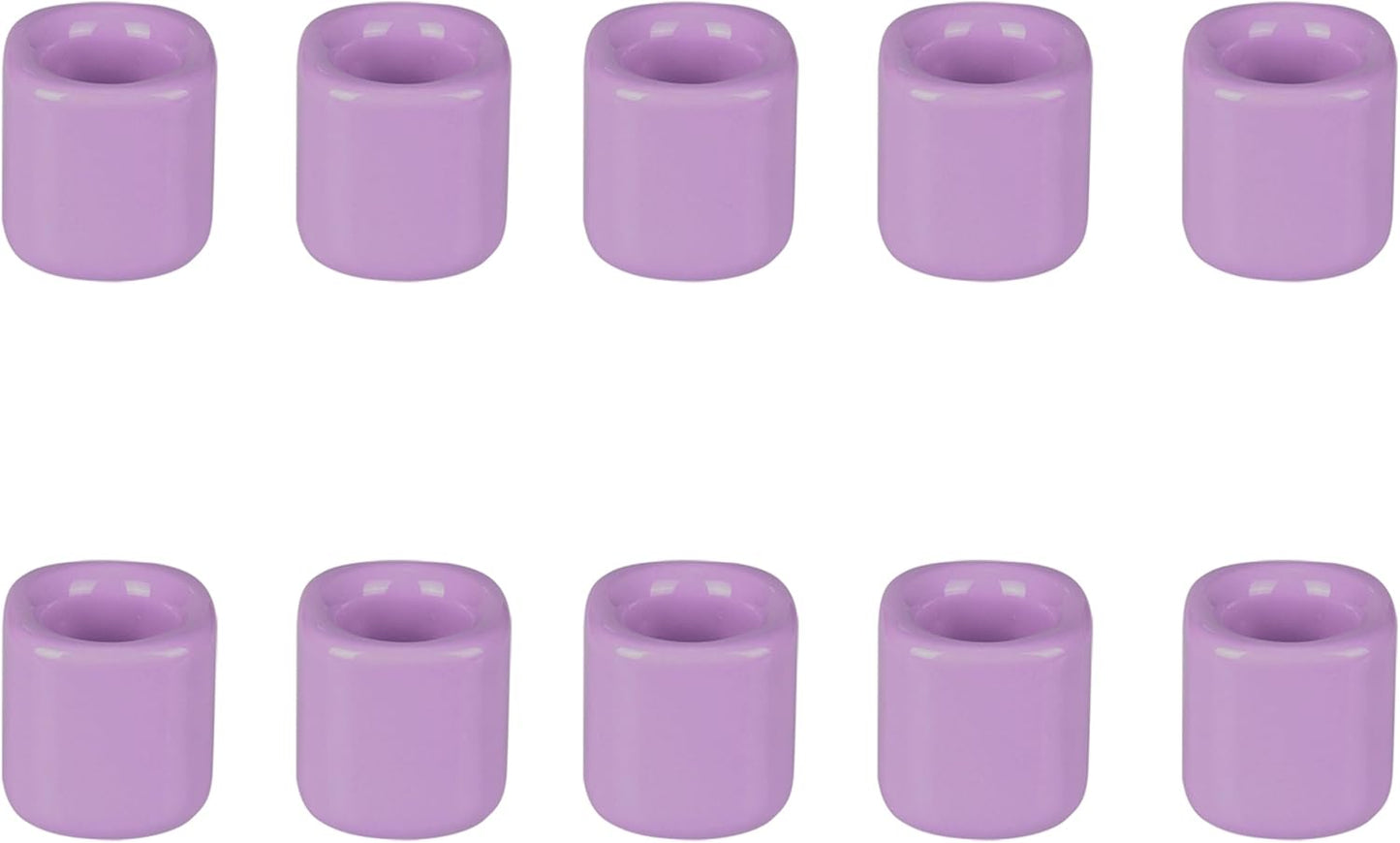Mega Candles 5 pcs Black 1/2 Inch Diameter Ceramic Chime Ritual Spell Candle Holders, Great for Casting Chimes, Meditation, Rituals, Spells, Vigil, Witchcraft, Wiccan Supplies