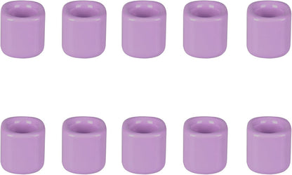 Mega Candles 5 pcs Black 1/2 Inch Diameter Ceramic Chime Ritual Spell Candle Holders, Great for Casting Chimes, Meditation, Rituals, Spells, Vigil, Witchcraft, Wiccan Supplies