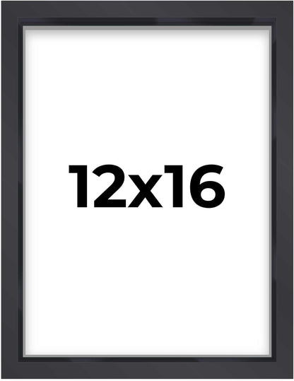 14x14 Shadow Box Black | 3/4" Depth of Usable Space | Solid Wood Pine | Includes UV Resistant Acrylic Plexiglass, Acid-Free Backing & Hanging Hardware | Made to Order in USA - Colors C