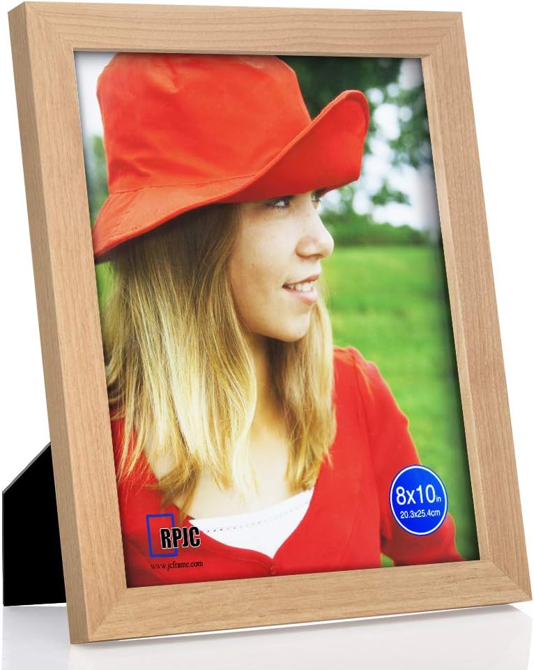 RPJC 5x7 Picture Frames Made of Solid Wood High Definition Glass for Table Top Display and Wall Mounting Photo Frame Black