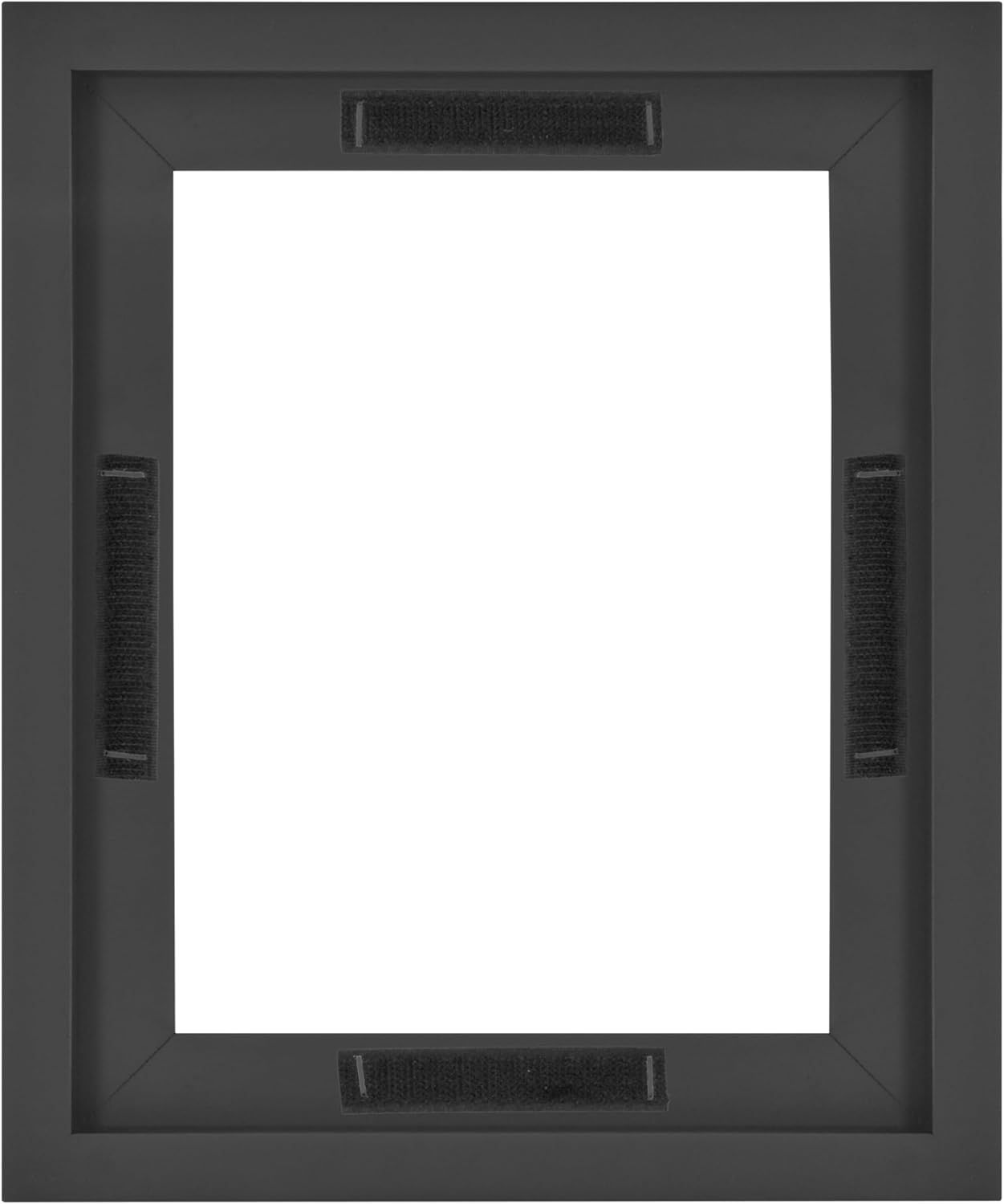MCS Canvas Float Frames 8x10 Frame, Black Frame for Finished Canvases, Vertical & Horizontal Wall Hanging Frame with Adhesive for Canvas Paintings (1-Pack)