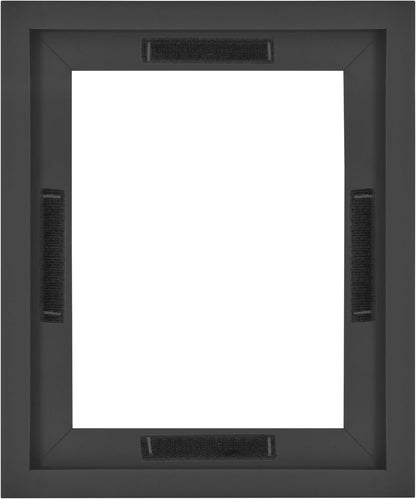 MCS Canvas Float Frames 8x10 Frame, Black Frame for Finished Canvases, Vertical & Horizontal Wall Hanging Frame with Adhesive for Canvas Paintings (1-Pack)