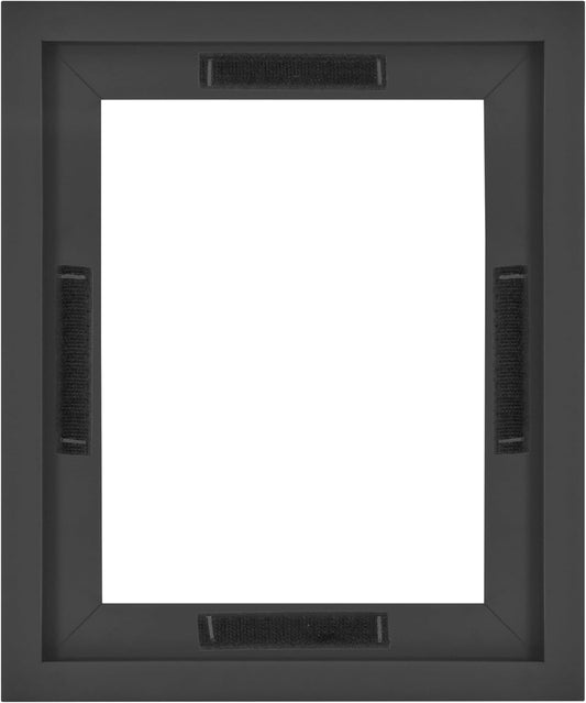 MCS Canvas Float Frames 8x10 Frame, Black Frame for Finished Canvases, Vertical & Horizontal Wall Hanging Frame with Adhesive for Canvas Paintings (1-Pack)