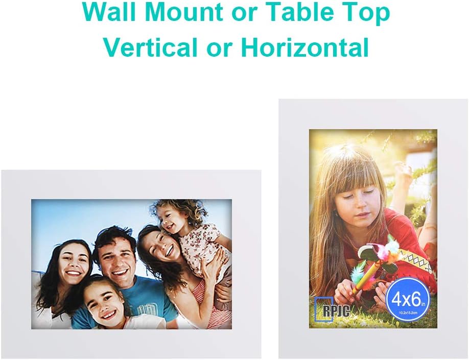 RPJC 5x7 Picture Frames Made of Solid Wood High Definition Glass for Table Top Display and Wall Mounting Photo Frame Black