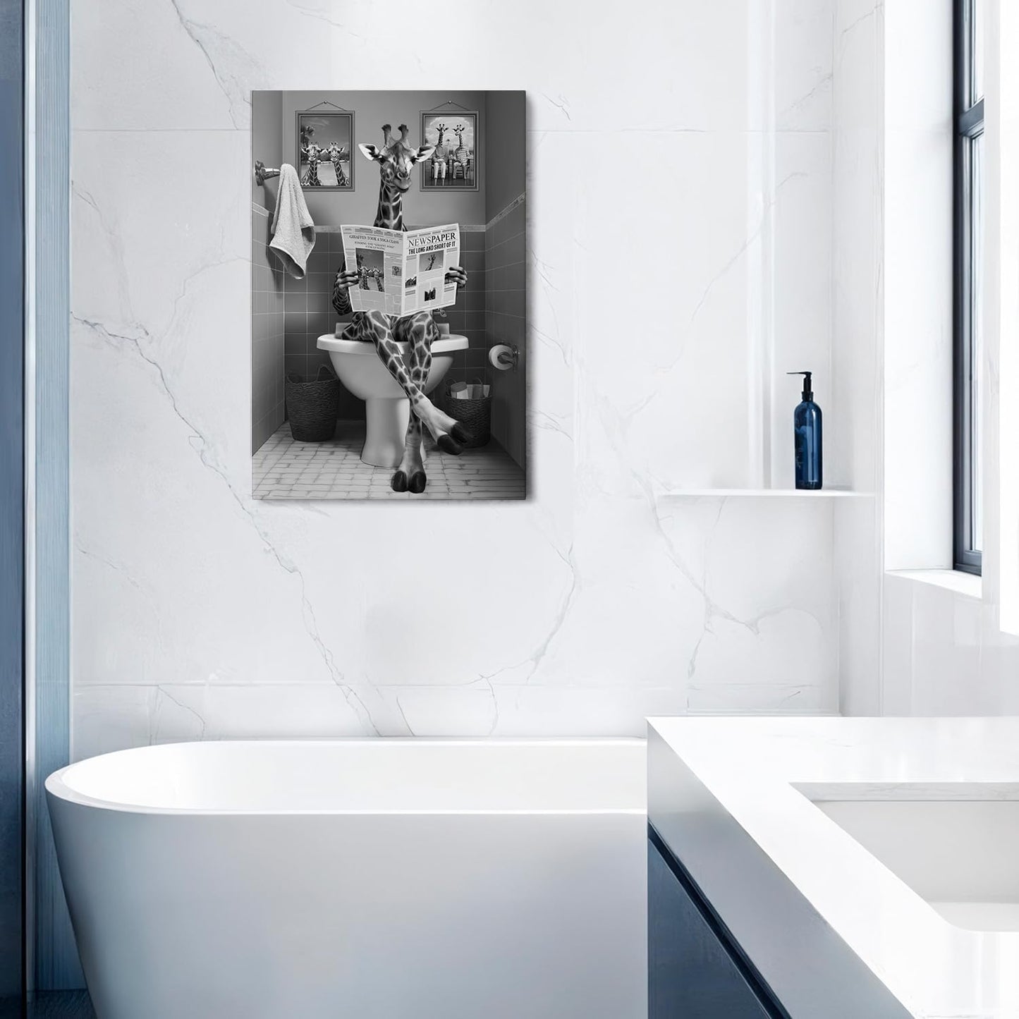 DIHSIEG 12x16 Canvas Wall Art funny bathroom wall art Print Poster Vintage Poster Frameless Floral Can be hung on the Wall Heal Your Heart poster Wall Art Canvas