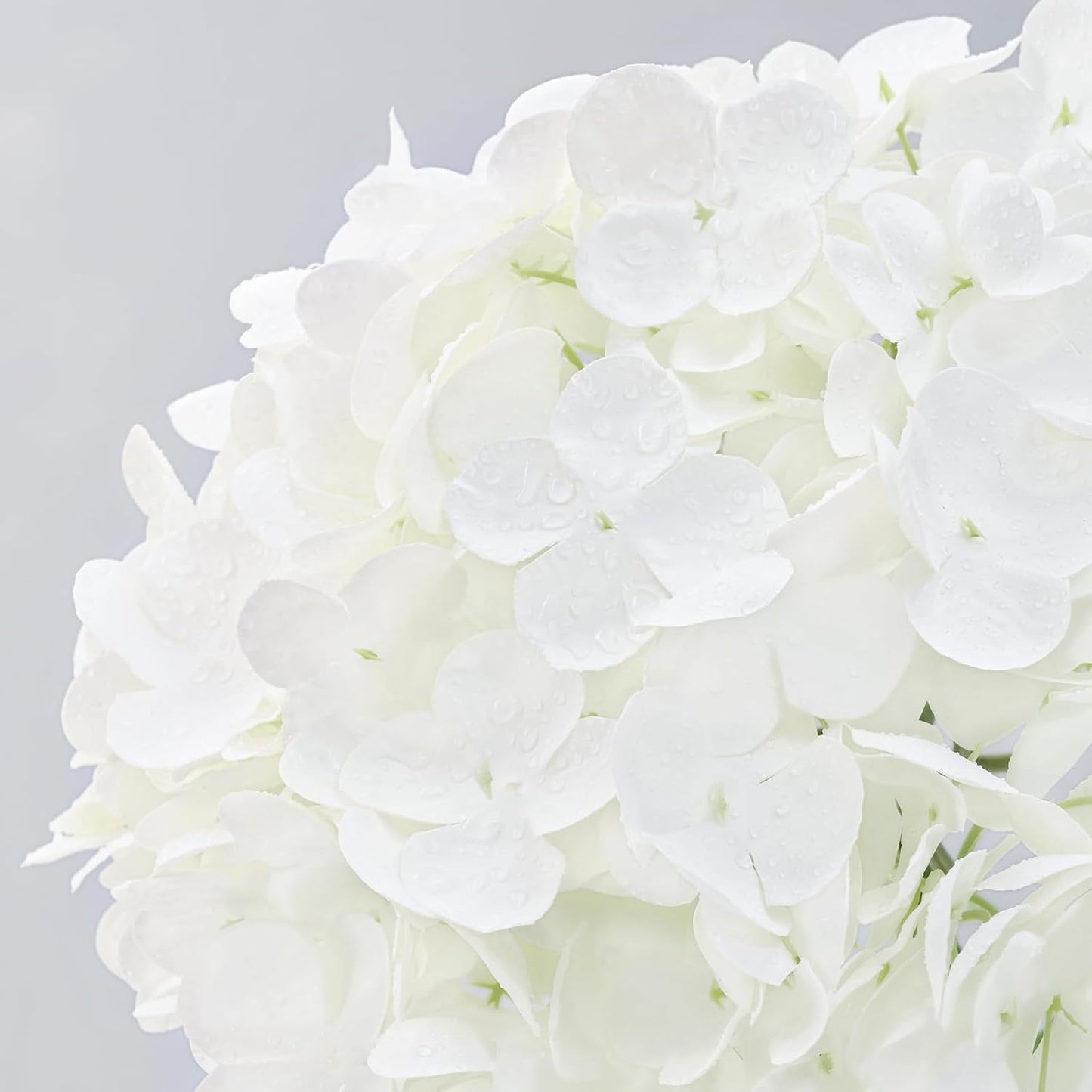 MARTINE MALL 3Pcs 21in Hydrangea Artificial Flowers, Latex Real Touch Hydrangeas Lifelike Large Hydrangea Flowers for Home Decor Party Arrangements Wedding Bouquets Centerpieces (Blue)