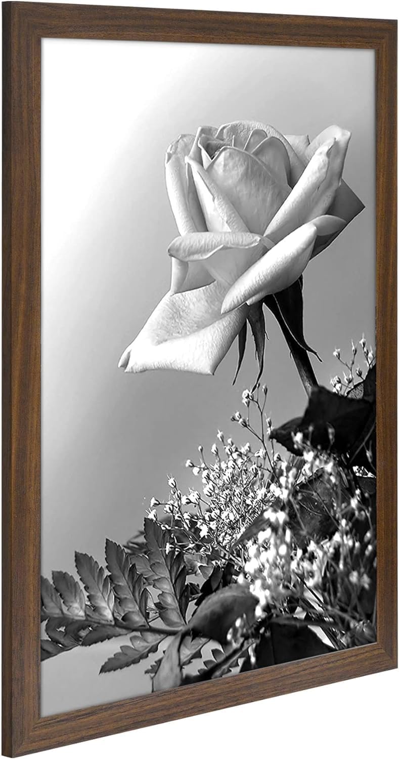 Americanflat 16x20 Picture Frame with Polished Plexiglass - Black Picture Frame - Wide Photo Frames Made of Engineered Wood for Vertical or Horizontal Wall Display - Epic Collection - Black - Colors B